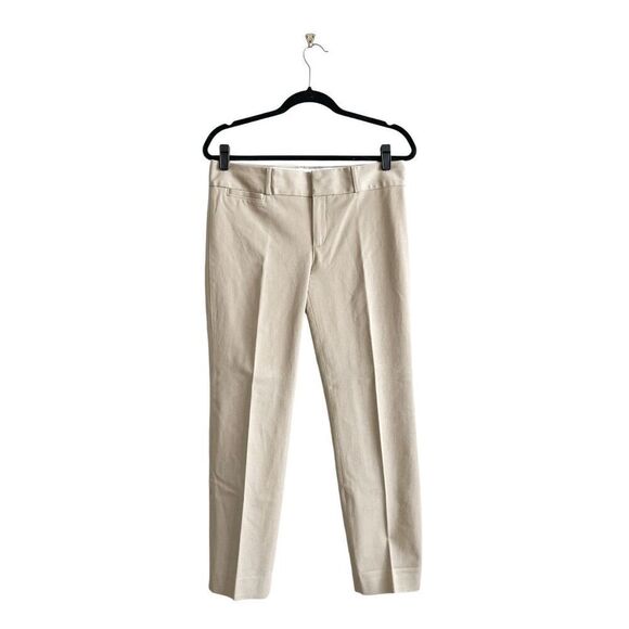 Banana Republic Womens Sloan Fit Stretch Trouser Ankle Pants Khaki Tan Size 8 - Picture 2 of 9